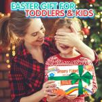 Easter Basket Stuffer Gift for Toddler Boys Dinosaur Color Sorting Sensory Toy Roadtrip Travel Essenstial Dementia Fine Motor Autism Fidget Preschool Classroom Activities for Kid Valentine Day