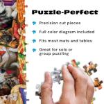 Buffalo Games - Pizza Time Pups by Brigid Ashwood 750 Piece Jigsaw Puzzle for Adults and Teens Colorful Dogs Kitchen Scene