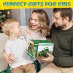 Remote Control Tractor Toys, Light Up Farm Monster Trucks Toy for Boys 3, 4, 5, 6, 7 Year Old, 2.4 Ghz RC Tractor Toys, Ideal Christmas, Birthday Gifts for Kids