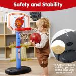 JOYIN Toddler Basketball Hoop Indoor, Adjustable Basketball Goal for Kids with 4 Balls, Game Toys for Playroom Pool Outdoor, Birthday Gift for Baby Boys Girls Age 1 2 3 4 - Air Pump Included