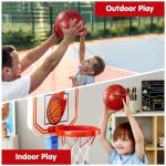 JOYIN Toddler Basketball Hoop Indoor, Adjustable Basketball Goal for Kids with 4 Balls, Game Toys for Playroom Pool Outdoor, Birthday Gift for Baby Boys Girls Age 1 2 3 4 - Air Pump Included