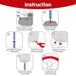 JOYIN Toddler Basketball Hoop Indoor, Adjustable Basketball Goal for Kids with 4 Balls, Game Toys for Playroom Pool Outdoor, Birthday Gift for Baby Boys Girls Age 1 2 3 4 - Air Pump Included