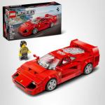 LEGO Speed Champions Ferrari F40 Supercar, Toy Car Model Building Set with Driver Minifigure, Collectible Ferrari Toy for Kids Ages 9 and Up, 76934