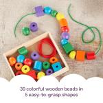 Melissa & Doug Wooden Lacing Beads Toy