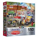 RoseArt - American Nostalgia - Hot Rod Garage - 550 Piece Jigsaw Puzzle for Adults