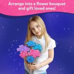Skillmatics Poke-in Art - Flower Bouquet, Mess-Free Creative Activity, DIY Wood Craft Kits, Gifts for Girls & Boys Ages 4, 5, 6, 7, 8, 9