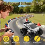 Remote Control Car, 1:18 Amphibious RC Cars, 4WD All Terrain Off-Road Pickup, 2.4GHz Waterproof Cyber Truck, 360° Rotatable Monster Truck Toys for Boys Christmas Birthday Gifts Age 6 7 8 9 10-13+