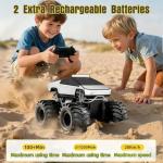 Remote Control Car, 1:18 Amphibious RC Cars, 4WD All Terrain Off-Road Pickup, 2.4GHz Waterproof Cyber Truck, 360° Rotatable Monster Truck Toys for Boys Christmas Birthday Gifts Age 6 7 8 9 10-13+