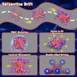 SOGAWEBB Spider Gesture Sensing Remote Control Car, Double Sided RC Cars with Full-Body Light, 2.4GHz Hand Controlled Rechargeable RC Stunt Car Toys for Boys 4 5 6 7 8 9 10 11 12