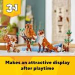 LEGO Creator 3 in 1 Forest Animals Red Fox Toys - Building Toys for Kids, Boys & Girls, Ages 9+ - W/ 3 Building Options into Fox, Owl, or Squirrel - Gift for Christmas - 31154