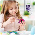 Dan&Darci Kids Rock Painting Kit - Glow in The Dark - Easter Gifts Arts & Crafts for Boys and Girls Ages 6-12 - Craft Activities Kits - Creative Art Toys for 6, 7, 8, 9, 10, 11 & 12 Year Old Kid