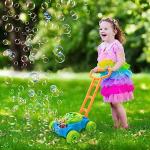Lydaz Bubble Lawn Mower for Toddlers 1-3, Kids Bubble Machine for 1-Year-Old Boys Toy Gifts, Gardening Easter Basket Stuffers Birthday Toys, Push Summer Outdoor Toys for Preschool Baby Boys Age 1 2 3