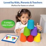 Skillmatics Silicone Rainbow Sorting Game - Learning & Educational Toy, Sorting, Counting & Sequencing Skills, Easter Gifts for Toddlers & Preschoolers Ages 3, 4, 5, 6