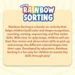 Skillmatics Silicone Rainbow Sorting Game - Learning & Educational Toy, Sorting, Counting & Sequencing Skills, Easter Gifts for Toddlers & Preschoolers Ages 3, 4, 5, 6