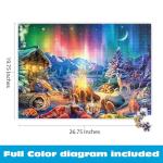 Buffalo Games - Lars Stewart - Winter's Night Bonfire - 1000 Piece Jigsaw Puzzle - Colorful, Holiday Puzzles for Adults – Precision-Cut Pieces, Seasonal Artwork, and Hours of Relaxing Fun