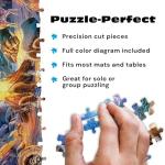 Buffalo Games - Lars Stewart - Winter's Night Bonfire - 1000 Piece Jigsaw Puzzle - Colorful, Holiday Puzzles for Adults – Precision-Cut Pieces, Seasonal Artwork, and Hours of Relaxing Fun