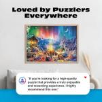 Buffalo Games - Lars Stewart - Winter's Night Bonfire - 1000 Piece Jigsaw Puzzle - Colorful, Holiday Puzzles for Adults – Precision-Cut Pieces, Seasonal Artwork, and Hours of Relaxing Fun