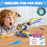 Smartivity DIY 2in1 Hydraulic Airplanes & Darts Launcher STEM Toy for Kids Ages 6 to 14 Years I Christmas, Birthday Gifts for Smart Kids | DIY Science Kit for Boys & Girls 6, 8,10,12,14 Years Old