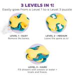 Outward Hound by Nina Ottosson Dog Tornado Treat Puzzle Dog Toy, Level 2 Intermediate, Blue