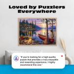 Buffalo Games - Darrell Bush - Canoe Lake - 1000 Piece Jigsaw Puzzle For Adults - Challenging Puzzle Perfect for Game Nights - Finished Size Is 26.75 x 19.75