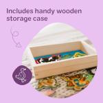 Melissa & Doug Wooden Animal Magnets Set (20 Pieces) – Farm, Zoo & Pet Fridge Magnets in Storage Box – Montessori Preschool Learning Toys for Toddlers & Kids Ages 2+ - FSC-Certified