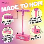 Flybar My First Foam Pogo Jumper for Kids Fun and Safe Pogo Stick for Toddlers, Durable Foam and Bungee Jumper for Ages 3 and up, Supports up to 250lbs (Pink)