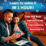 GoCube Edge, The Connected Electronic Bluetooth Cube - Award-Winning 3x3 Magnetic Speed Cube - App Enabled Interactive Smart Cube - Best Gift for Kids & Adults - STEM Brain Teaser Puzzles - Free App