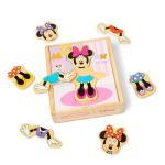 Melissa & Doug Disney Minnie Mouse Dress-Up Puzzle, 18 Pieces Mix and Match Outfits, Sorting & Matching Toy with Storage Case, Educational Puzzle for Toddlers Ages 3+