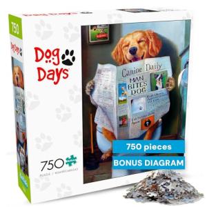 Buffalo Games - Lucia Heffernan - Dog Gone Funny - 750 Piece Jigsaw Puzzle For Adults -Challenging Puzzle Perfect for Game Nights - Finished Size is 24.00 x 18.00