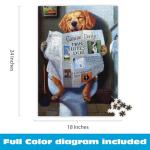 Buffalo Games - Lucia Heffernan - Dog Gone Funny - 750 Piece Jigsaw Puzzle For Adults -Challenging Puzzle Perfect for Game Nights - Finished Size is 24.00 x 18.00