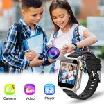 Tixpc Kids Smart Watch Boys with 39 Puzzle Games HD Touch Screen Camera Music Player Pedometer Alarm Clock Calculator Flashlight 12/24 hr Gift for 4-12 Year Old Boys Toys