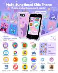 JOYJAM Phone for Kids Age 3-8, 3.5'' Touchscreen Kids Smart Phone for Girls Christmas Birthday Gifts, Learning Toy Phone with Dual Camera, ABC Learning, Habit Tracker for 3 4 5 6 7 8 Year Old