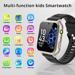 Tixpc Kids Smart Watch Boys with 39 Puzzle Games HD Touch Screen Camera Music Player Pedometer Alarm Clock Calculator Flashlight 12/24 hr Gift for 4-12 Year Old Boys Toys