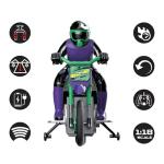 LEXiBOOK RC18, Crosslander Radio Road Motorcycle, up to 12km/h, Perfect Balance, Light Effects, Crazy skids, Fast Acceleration, Ergonomic Remote Control, Rechargeable