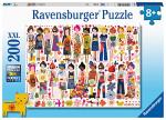 Ravensburger Flowers and Friends XXL Jigsaw Puzzle | 200-Piece Set for Kids, Durable & Colorful | Promotes Cognitive Skills | FSC-Certified - Environmentally Friendly