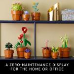 LEGO Botanicals Tiny Plants - Artificial, Fake Indoor Plant Building Set for Home, Kitchen, Desk Decoration, Adults Ages 18+ - Gift for Birthdays - 10329