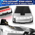 Transform RC Cyber Pickup Truck Cars Robot Toy for Kids, 2.4GHz Remote Control Car with One-Button Deformation 360° Rotation LED Lights Valentine's Day Birthday Gifts for Boys Age 4-7-8-12（1:18 Scale）