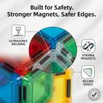 Ferthor Fun Travel Magnetic Tiles Mini，36 PCS Magnetic Blocks for Kids，Pocket-Sized Mini Magnet Tiles，Sensory & Montessori Toys for Boys & Girls 3 4 5 6 7 8+ Years Old