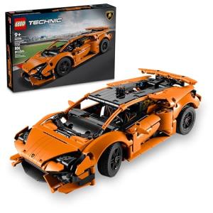 LEGO Technic Lamborghini Huracán Tecnica Orange Toy Cars - Building Toys for Boys & Girls, Ages 9+ - Gift for Easter Basket - Kids Bedroom and Desk Decor - 42196
