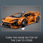LEGO Technic Lamborghini Huracán Tecnica Orange Toy Cars - Building Toys for Boys & Girls, Ages 9+ - Gift for Easter Basket - Kids Bedroom and Desk Decor - 42196