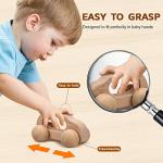 TOY Life Wooden Toys Cars, Montessori Baby Toys 6-12 Months, Wooden Baby Toys Rattle Cars for Toddlers 1-3, Baby Boy Girl Nursery Decor, Montessori Toys for 1 Year Old Boy First Birthday Gift