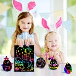 FUNNYB&G Rainbow Scratch Paper Art for Kids - 60 Pcs Magic Rainbow Scratch Paper Off Set Scratch Easter Crafts Arts Supplies Kits Pads Sheets for Party Games Halloween Christmas Birthday Gifts