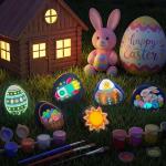 Rock Painting Kit- Glow in The Dark Rock Kit, Arts and Crafts for Kids Ages 6-12, Art Supplies Toy , Kids Craft Paint Kits, Arts & Crafts for Boys Girls Birthday Party Gift Toy