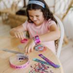 Melissa & Doug Design-Your-Own Bracelets with 100+ Sparkle Gem & Glitter Stickers, Kids Snap Bracelets, Stickers & Jewelry Crafts, Preschool Toys for Girls & Boys Ages 4+