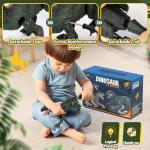 Rcfunkid Dinosaur Toys for Kids, 2.4GHz Remote Control Dinosaur with Walking, Realistic Sounds, Demo Mode, Rechargeable Jurassic Toys for 3-5, 5-7, 8-12, Birthdays, Parties, Christmas, Children’s Day