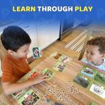 BenBen Spelling Games, 224 Flashcards, 208 Wood Letter Tiles, 1-4 Players, Learning Games for Kids 4-8, Educational Toys for Kindergarten 1st 2nd Grade, Preschool Classroom Must Haves