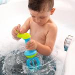 HABA Toddler Bath Toys: Bubble Bath Kids Whisk - for Kids' Sensory Play, Motor Skills, and Bath Time Fun, Blue