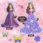 Poke Art Princess Kit Gift 10 Pcs Set,Crafts For Kids Ages 4-8, Diy Craft Kits With & Arts And Crafts For Kids.4, 5, 6, 7, 8, 9,10 Christmas Thanksgiving Birthday Gift Stitch Gifts For Girls