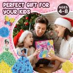 Poke Art Princess Kit Gift 10 Pcs Set,Crafts For Kids Ages 4-8, Diy Craft Kits With & Arts And Crafts For Kids.4, 5, 6, 7, 8, 9,10 Christmas Thanksgiving Birthday Gift Stitch Gifts For Girls