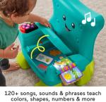 Fisher-Price Laugh & Learn Toddler Learning Toy Smart Stages Chair, Teal, Music Lights & Activities for Ages 1+ Years, Multilanguage Version